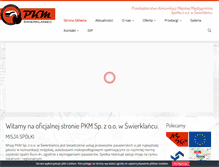 Tablet Screenshot of pkm-swierklaniec.pl
